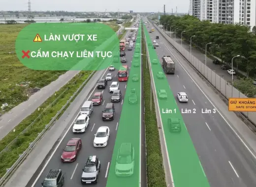 CSGT: Sẽ xử lý nghiêm xe chạy chậm bám làn trái cao tốc