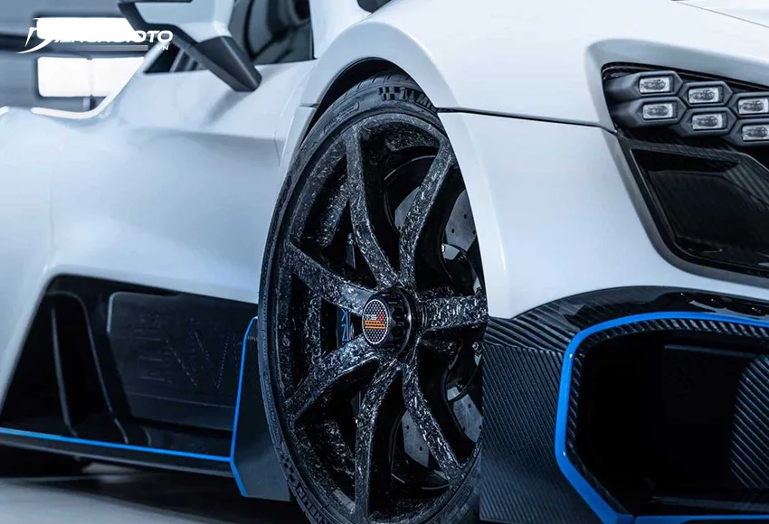 Mâm sợi Carbon ô tô có tính khí động học tốt, khối lượng nhẹ, độ cứng cao